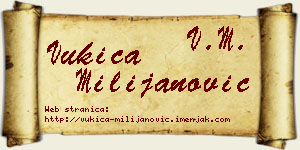 Vukica Milijanović vizit kartica